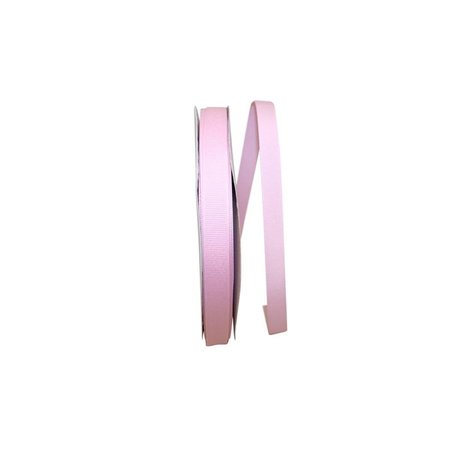 RELIANT RIBBON 0.625 in. 100 Yards Grosgrain Texture Ribbon, Light Pink 5200-117-03C